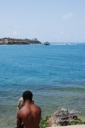 Esta imagen fue tomada en Mombasa, en la parte costera del fuerte.