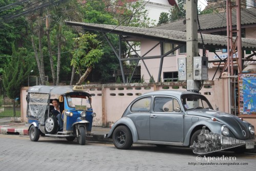 Los vehículos que se pueden encontrar en Chiang Mai y en toda Tailandia son, cuanto menos, curiosos.