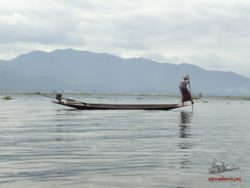 Pescador en el lago Inle