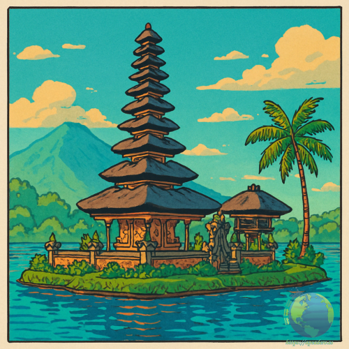 Imagen típica de la isla de Bali
